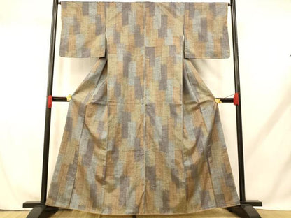 平和屋着物■上質な紬　霞文　正絹　逸品　未使用　AABH9225fw