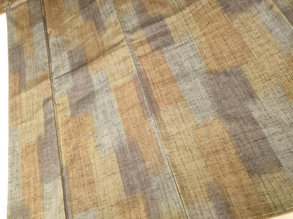 平和屋着物■上質な紬　霞文　正絹　逸品　未使用　AABH9225fw