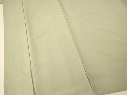 平和屋着物■上質な色無地　柳鼠色　正絹　逸品　AABH9227fw