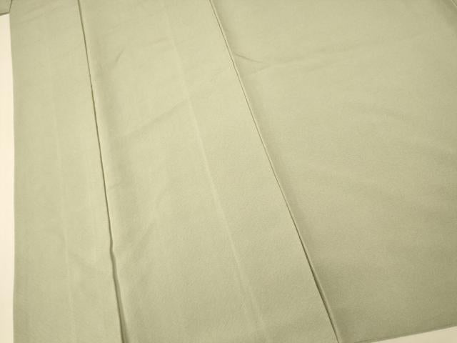 平和屋着物■上質な色無地　柳鼠色　正絹　逸品　AABH9227fw