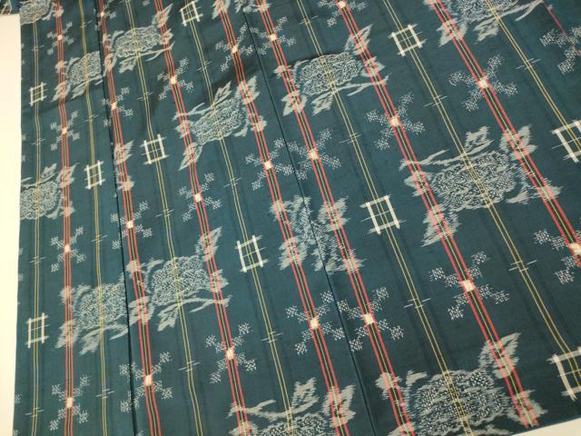 平和屋着物■上質な紬　枝花間道　正絹　逸品　AABH9230fw