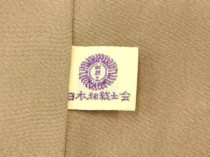 平和屋着物■上質な小紋　枝花松皮菱文　正絹　逸品　AABH9234fw