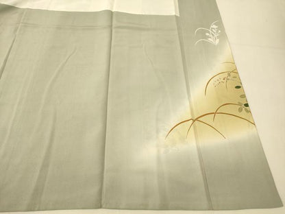 平和屋着物■豪華色留袖　駒刺繍　草花色紙文　暈し染め　金彩　正絹　逸品　AABH9236fw