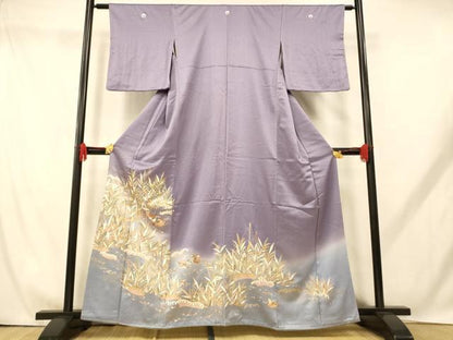 平和屋着物■豪華色留袖　刺繍　鴛鴦流水文　金彩　正絹　逸品　AABH9238fw