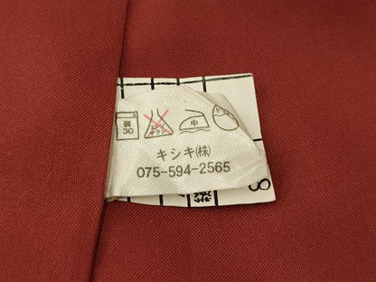 平和屋着物■小紋 茶器文 洗える着物 AABH9240fw