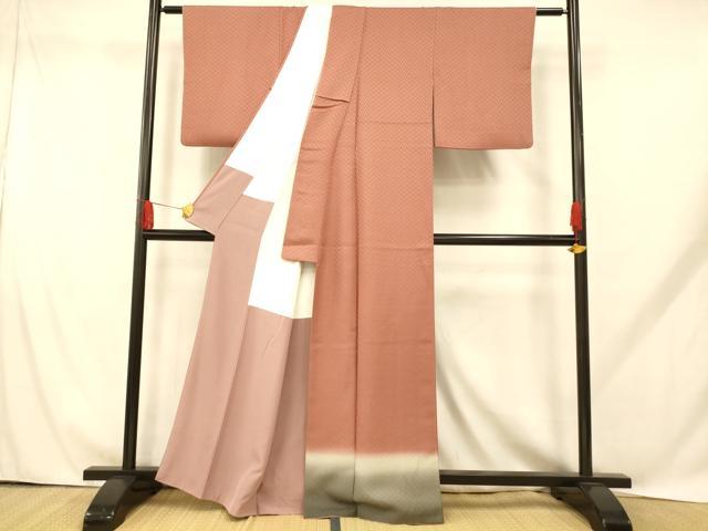 平和屋着物■豪華色留袖　横段霞文　暈し染め　正絹　逸品　AABH9245fw