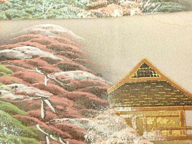 平和屋着物■豪華色留袖 手描き 風景文 暈し染め 金彩 正絹 逸品 AABH9260fw