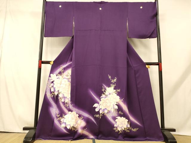 平和屋着物■豪華色留袖 駒刺繍 草花文 暈し染め 銀彩 やまと誂製 正絹 逸品 AABH9267fw