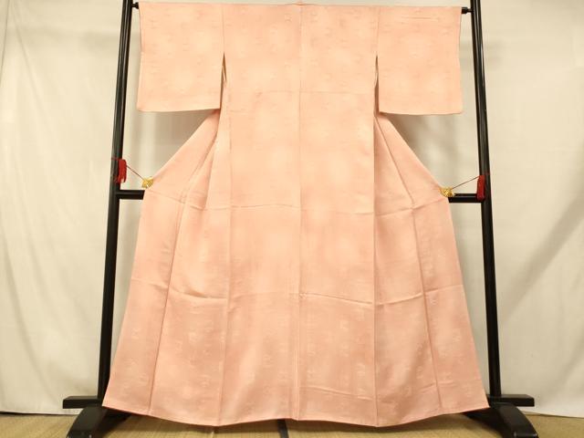 平和屋着物■上質な小紋 貝桶地紋 暈し染め 正絹 逸品 AABH9268fw