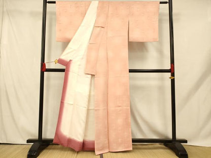 平和屋着物■上質な小紋 貝桶地紋 暈し染め 正絹 逸品 AABH9268fw