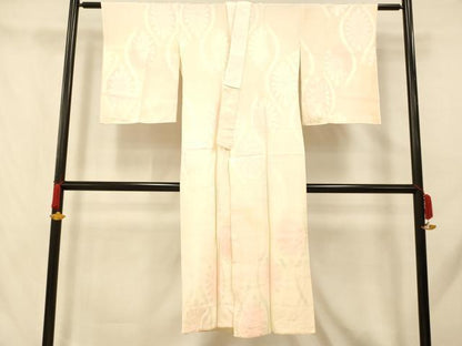 平和屋着物■長襦袢 袷 立涌花地紋 暈し染め 正絹 逸品 AABH9276fw