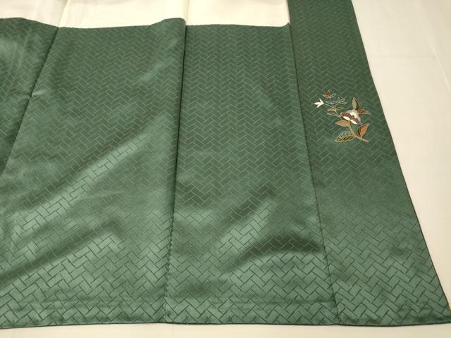 平和屋着物■訪問着 更紗花文 暈し染め 正絹 逸品 AABH9282fw