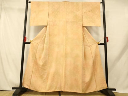 平和屋着物■上質な小紋　草花霞文　暈し染め　正絹　逸品　AABH9303fw