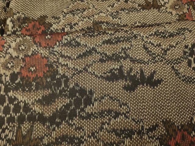 平和屋着物■上質な紬　松竹梅　正絹　逸品　未使用　AABH9307fw