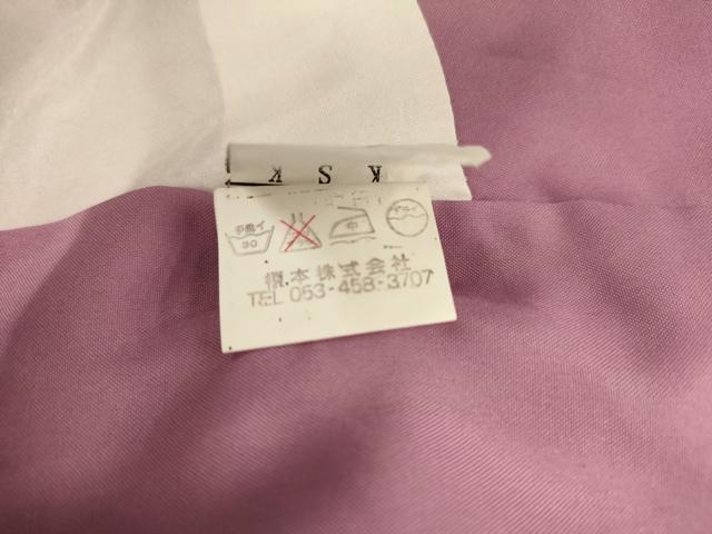 平和屋着物■小紋　舞桜文　たたき染め　洗える着物　AABH9314fw