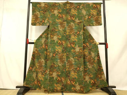 平和屋着物■小紋 風景文 洗える着物 AABH9323fw