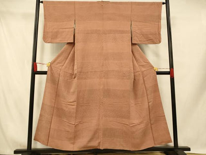 平和屋着物■上質な小紋 花唐草文 正絹 逸品 AABH9337fw