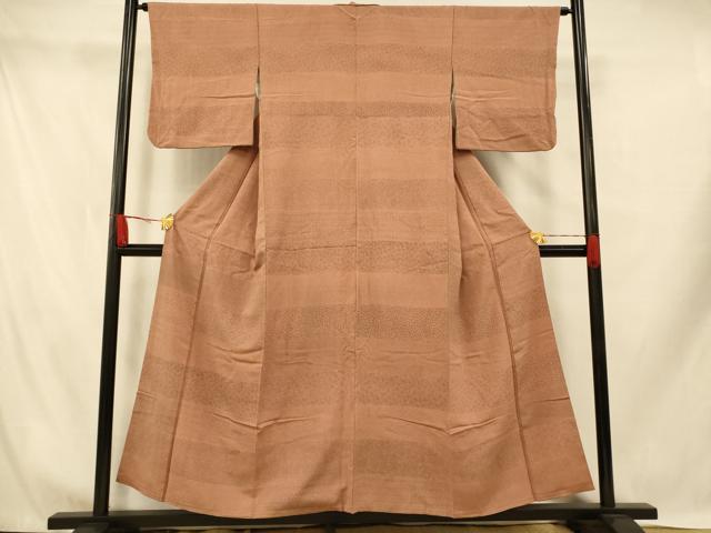 平和屋着物■上質な小紋 花唐草文 正絹 逸品 AABH9337fw