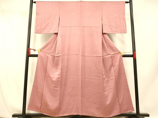 平和屋着物■無地絵羽訪問着 青海波地紋 桃色 正絹 逸品 AABH9339fw