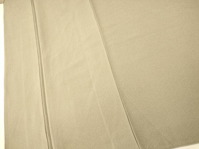 平和屋着物■上質な色無地 作家物 幻の染 岩石染 利休白茶色 正絹 逸品 AABH9341fw