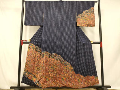 平和屋着物■訪問着 辻が花 正絹 逸品 AABH9346fw