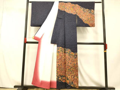 平和屋着物■訪問着 辻が花 正絹 逸品 AABH9346fw