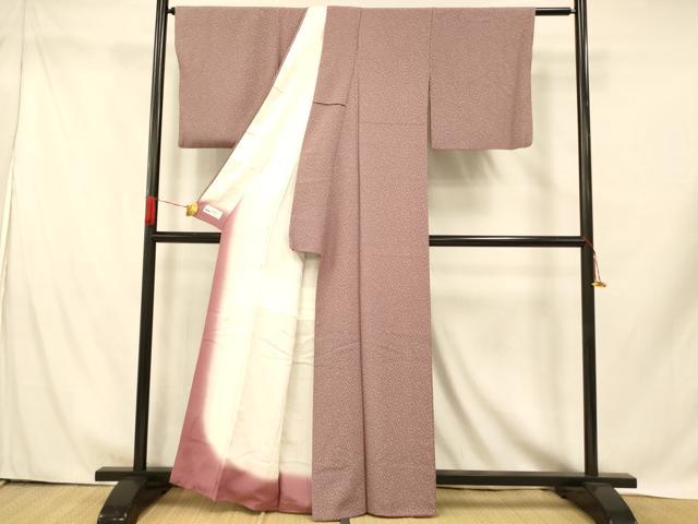 平和屋着物■上質な小紋 草花文 やまと誂製 正絹 逸品 AABH9349fw