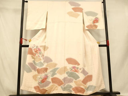 平和屋着物■訪問着　地紙花文　暈し染め　金彩　正絹　逸品　AABH9356fw