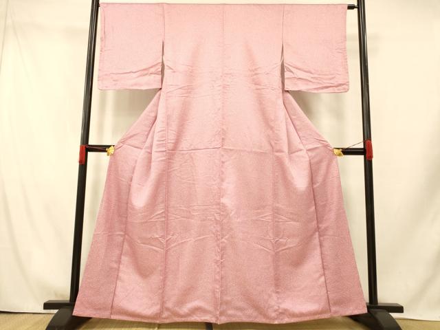 平和屋着物■上質な小紋　霞文　たたき染め　正絹　逸品　未使用　AABH9360fw