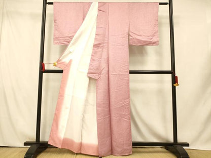平和屋着物■上質な小紋　霞文　たたき染め　正絹　逸品　未使用　AABH9360fw