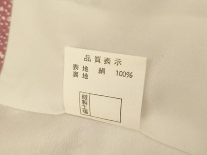 平和屋着物■上質な小紋　霞文　たたき染め　正絹　逸品　未使用　AABH9360fw