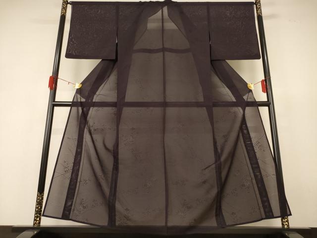 平和屋着物＊夏物　色無地　絽　赤墨色　正絹　逸品　AABH9366jd 平和屋着物＊夏物 色無地 絽 赤墨色 正絹 逸品 AABH9366jd