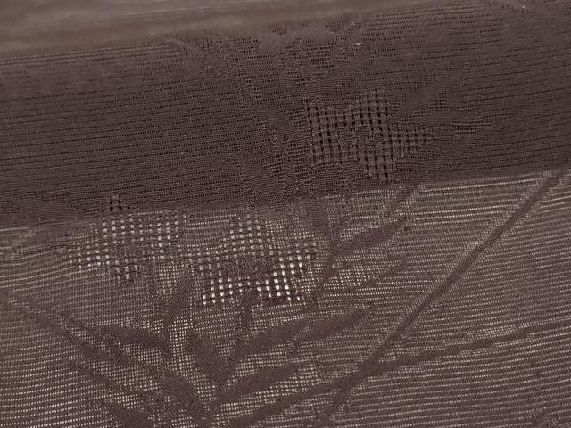 平和屋着物＊夏物　色無地　絽　赤墨色　正絹　逸品　AABH9366jd 平和屋着物＊夏物 色無地 絽 赤墨色 正絹 逸品 AABH9366jd