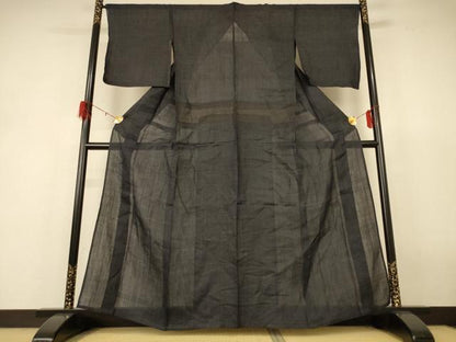 平和屋着物＊夏物　重要無形文化財　本場宮古上布　絣柄　苧麻　逸品　AABH9370jd