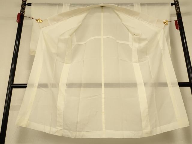 平和屋着物＊夏物 長襦袢 絽 鳥の子色 正絹 逸品 AABH9372jd