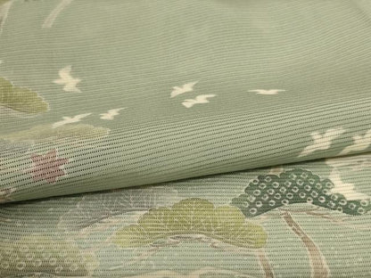 平和屋着物＊夏物 訪問着 絽 風景文 正絹 逸品 AABH9377jd
