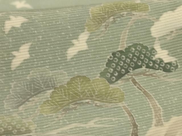 平和屋着物＊夏物 訪問着 絽 風景文 正絹 逸品 AABH9377jd
