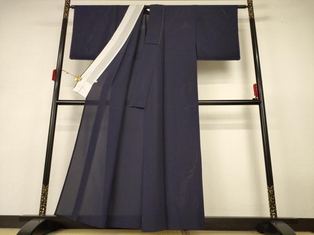 平和屋着物＊夏物 色無地 絽 青褐色 正絹 逸品 未使用 AABH9378jd