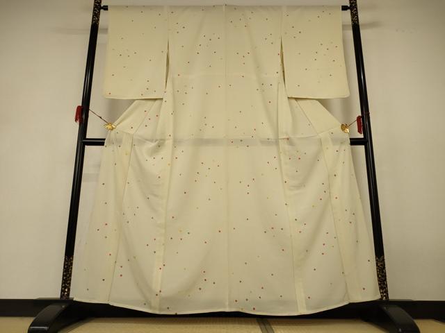 平和屋着物＊夏物　小紋　絽　絞り　鹿の子文　正絹　逸品　AABH9381jd 平和屋着物＊夏物 小紋 絽 絞り 鹿の子文 正絹 逸品 AABH9381jd