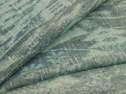 平和屋着物＊夏物 結城紬 夏結城 風景文 三越扱い 反端付き 正絹 逸品 AABH9384jd