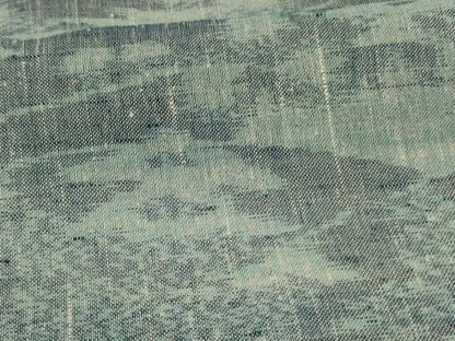 平和屋着物＊夏物 結城紬 夏結城 風景文 三越扱い 反端付き 正絹 逸品 AABH9384jd