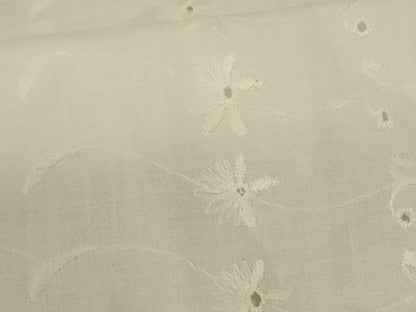 平和屋着物＊夏物 長襦袢 レース 草花文 白色 綿 逸品 AABH9385jd