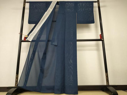 平和屋着物＊夏物 色無地 絽 褐返色 洗える着物 AABH9396jd