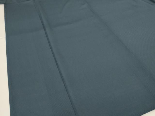 平和屋着物＊夏物 色無地 絽 錆鉄御納戸色 正絹 逸品 AABH9397jd