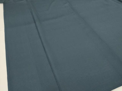 平和屋着物＊夏物 色無地 絽 錆鉄御納戸色 正絹 逸品 AABH9397jd