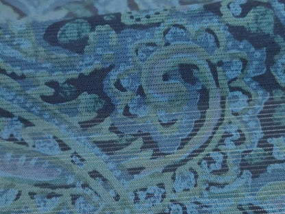 平和屋着物＊夏物 小紋 絽 ペイズリー 正絹 逸品 AABH9398jd
