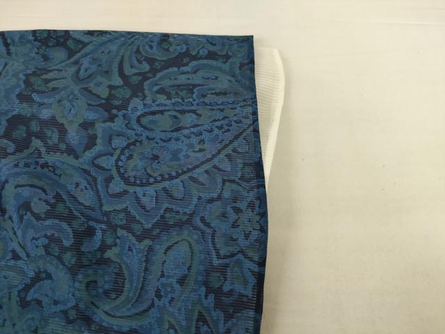 平和屋着物＊夏物　小紋　絽　ペイズリー　正絹　逸品　AABH9398jd 平和屋着物＊夏物 小紋 絽 ペイズリー 正絹 逸品 AABH9398jd