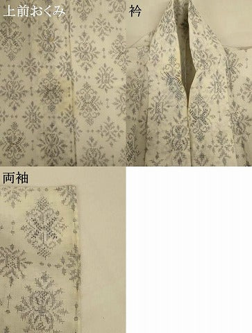 平和屋着物＊夏物　小紋　花菱文　洗える着物　AABH9401jd 平和屋着物＊夏物 小紋 花菱文 洗える着物 AABH9401jd