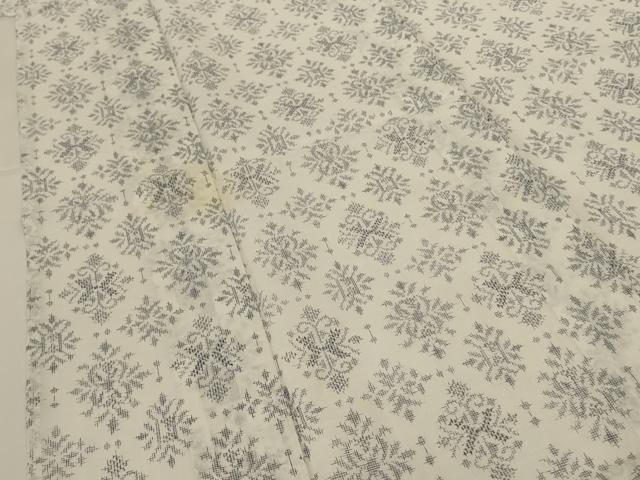 平和屋着物＊夏物　小紋　花菱文　洗える着物　AABH9401jd 平和屋着物＊夏物 小紋 花菱文 洗える着物 AABH9401jd