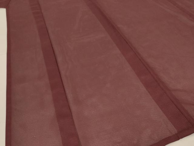 平和屋着物＊夏物 色無地 絽 赤褐色 洗える着物 AABH9404jd